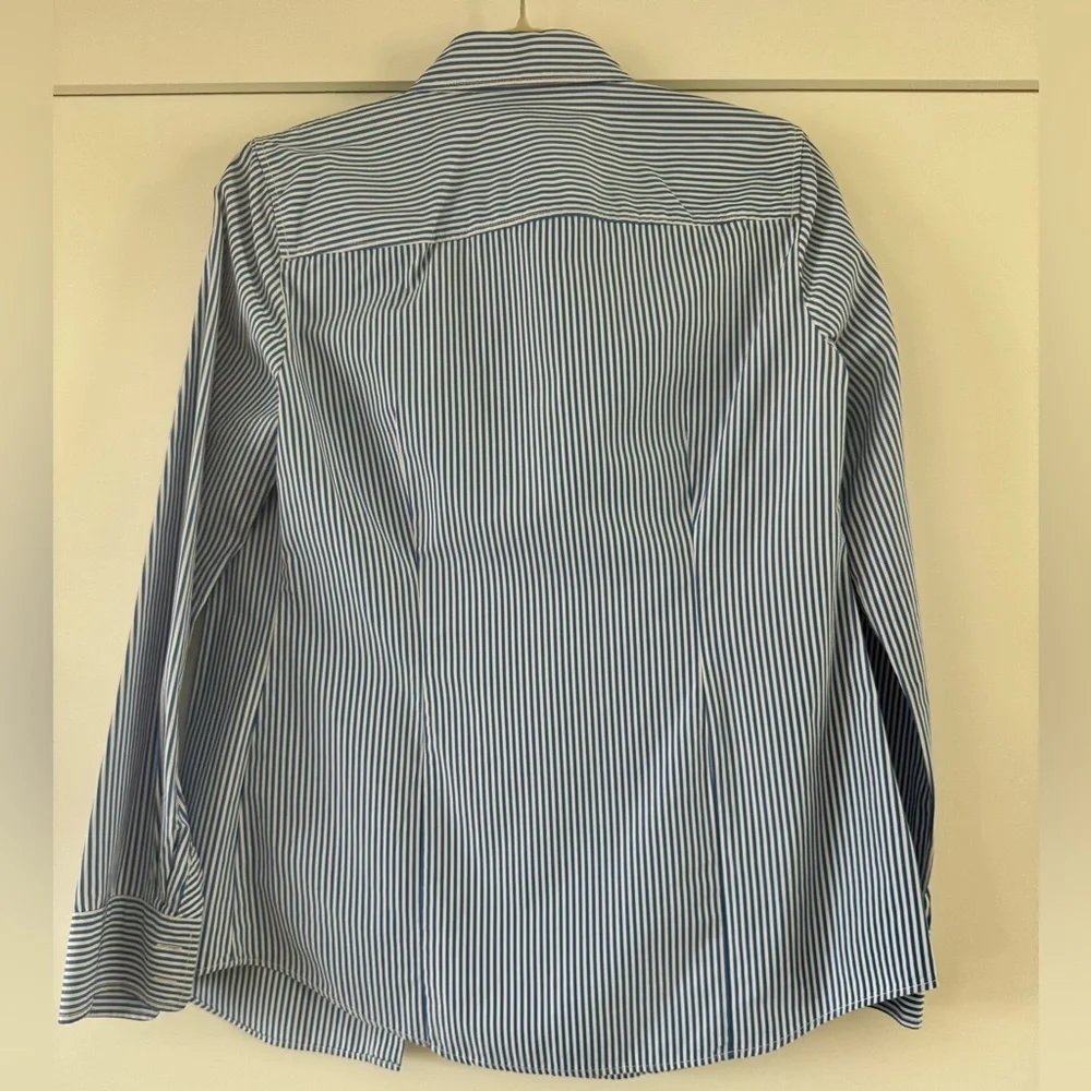 J. by J. Crew women’s striped classic button-up shirt in cotton poplin, size S - Picture 4 of 9